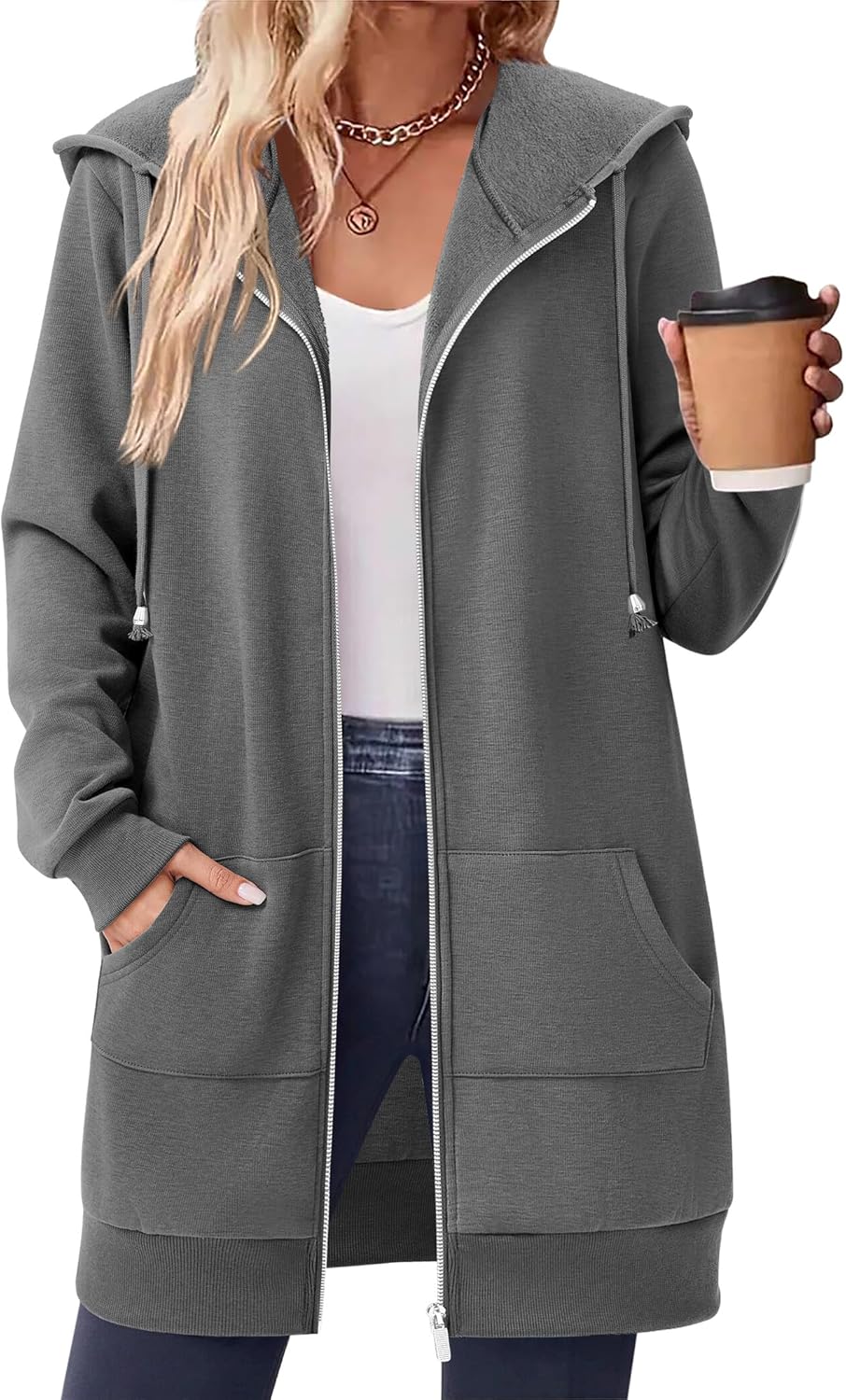 Zeagoo Women's Zip Up Hoodies for Fall and Winter Comfort