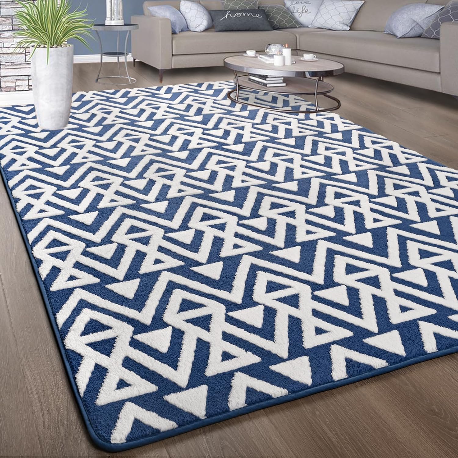 Ompaa Ultra Soft Shaggy Rugs for Bedroom and Living Room Decor