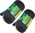 Flat Soaker Hose 100 FT for Garden Beds - Even, Linkable Drip Watering