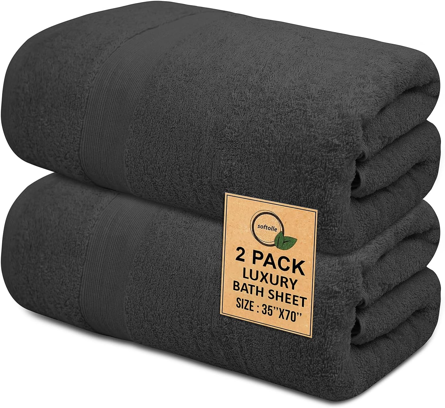 100% Cotton Luxury Bath Sheets - Super Soft & Quick-Dry Towels