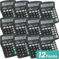 12 Pack Calculator Bulk 12-Digit Desktop Calculators - Great Value