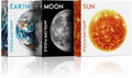 Antelope 3 in 1 1000 Piece Round Puzzle Bundle - Planet and Space