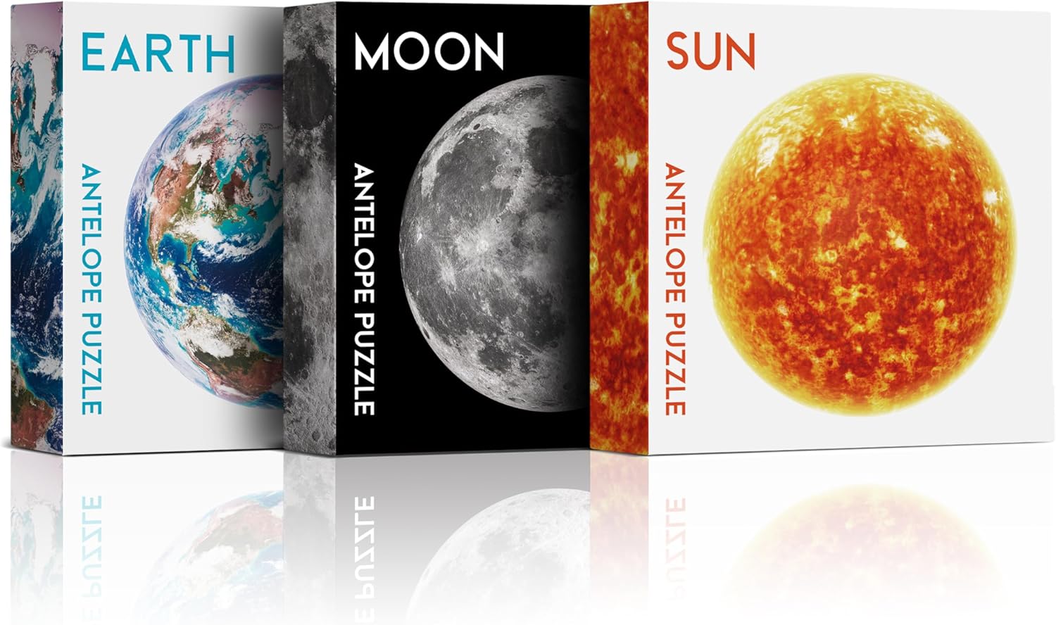Antelope 3 in 1 1000 Piece Round Puzzle Bundle for Space Lovers