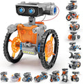 STEM 15-in-1 Solar Robots Kit for Kids - Dual Power DIY STEM