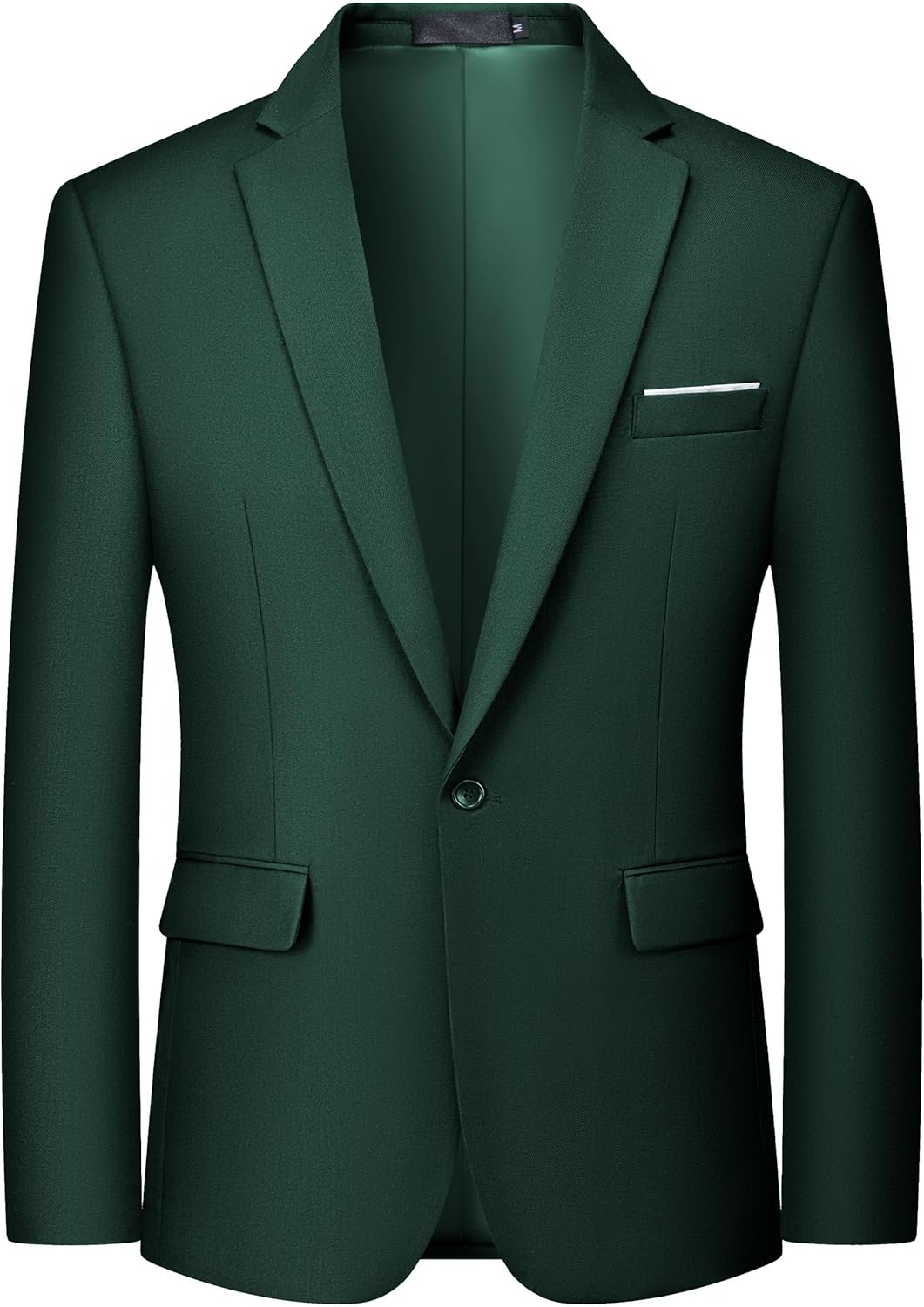 MAGE MALE Men's One Button Blazer Casual Solid Color Suit Jacket