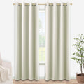 Cream Curtains 96 in Long Blackout Drapes - Elegant Room Darkening