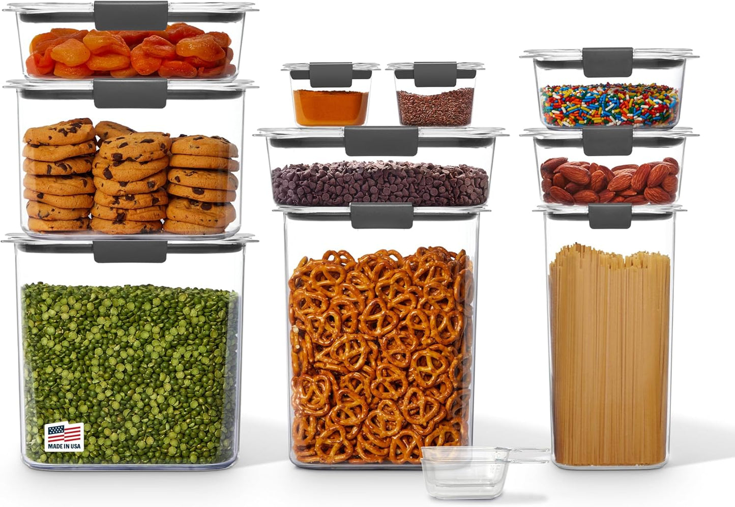 Rubbermaid Brilliance Pantry 10 Piece Set for Food Storage