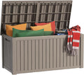 180 Gallon Waterproof Outdoor Storage Box - Durable Patio Deck Box