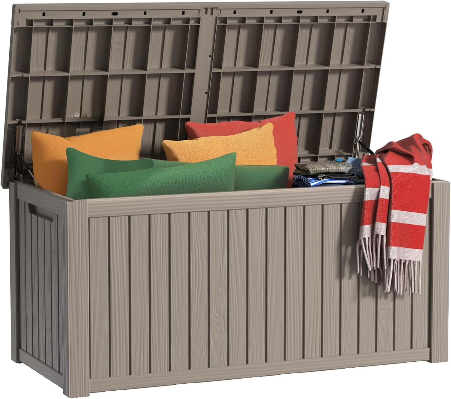 180 Gallon Waterproof Outdoor Storage Box for Patio and Garden