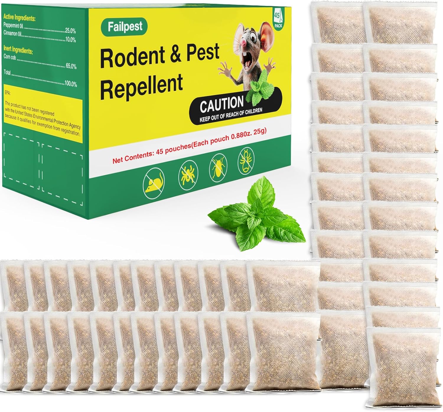 Safe Plant-Based Mouse Repellent Pouches by EverField