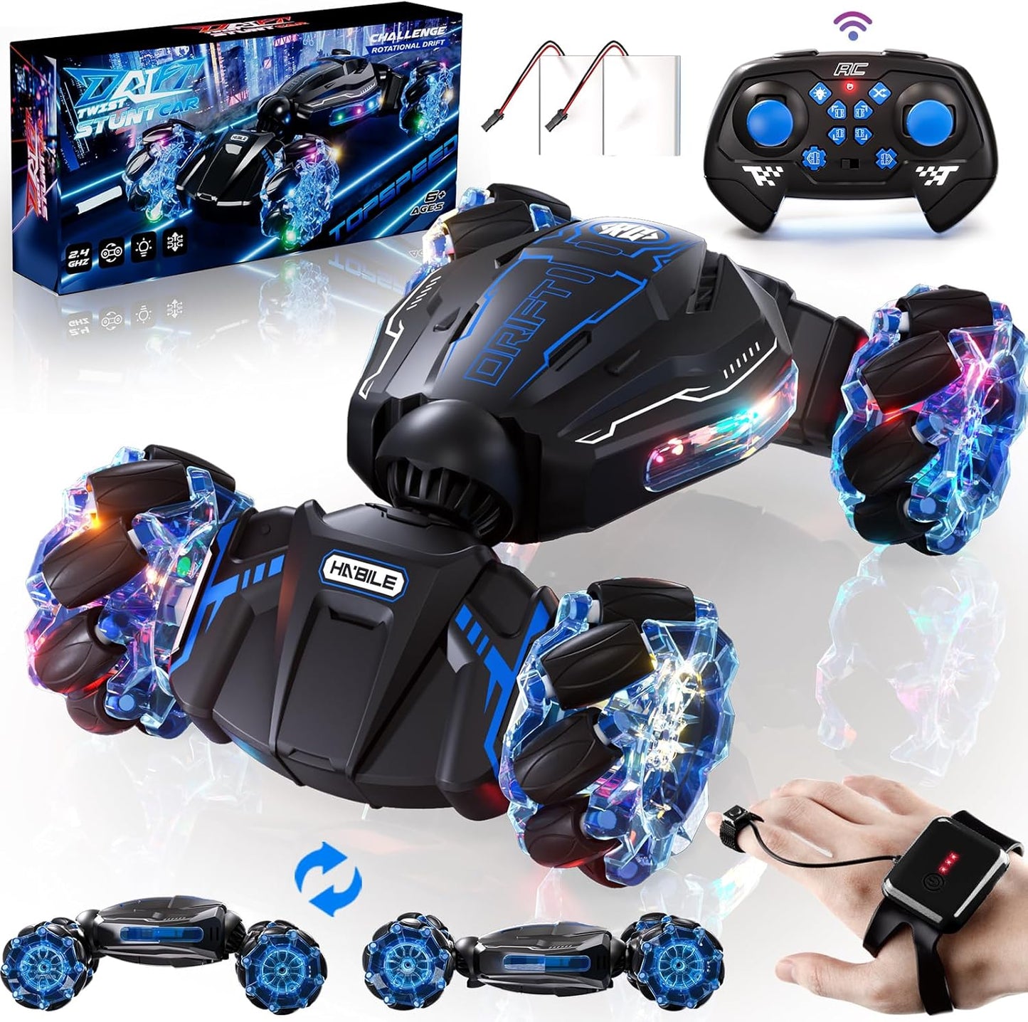 TopMVP 4WD RC Stunt Car with Gesture Control - Awesome Off-Road Fun!