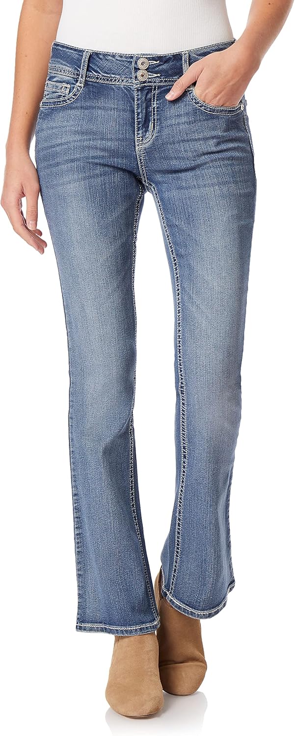WallFlower Women's Luscious Curvy Bootcut Jeans for Every Body