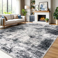 Abstract Area Rug 9x12 ft - Washable Non-Slip Modern Design