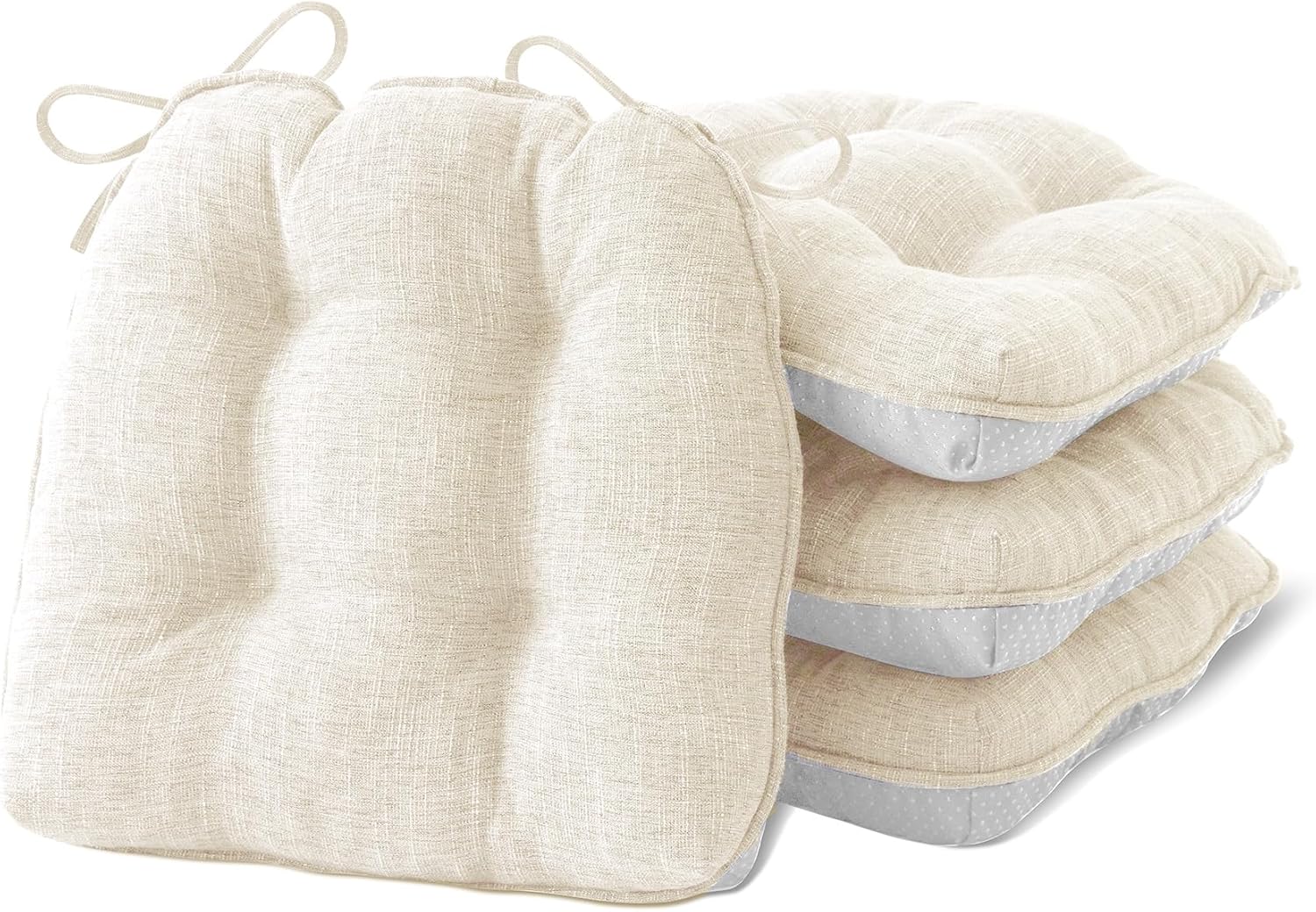 Chair Cushions for Dining Chairs Set of 4 with Non Slip Backing