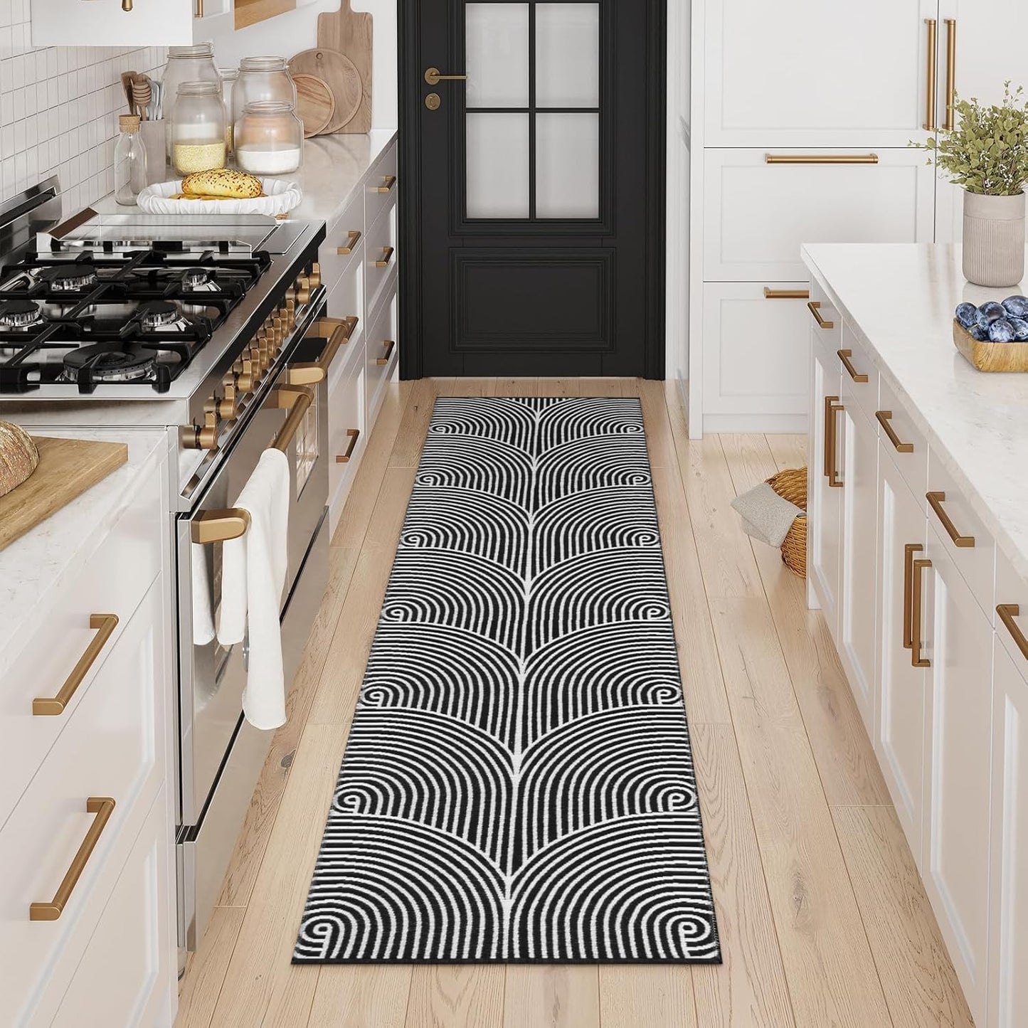 Tiffasea Washable Runner Rug 2ftx7ft for Modern Home Decor