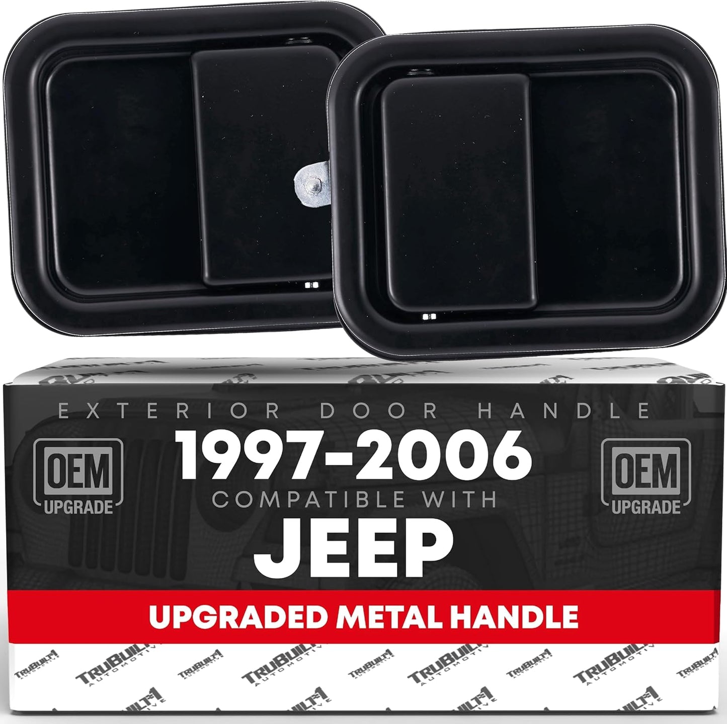 Exterior Door Handle Set for 1997-2006 Jeep Wrangler - Black