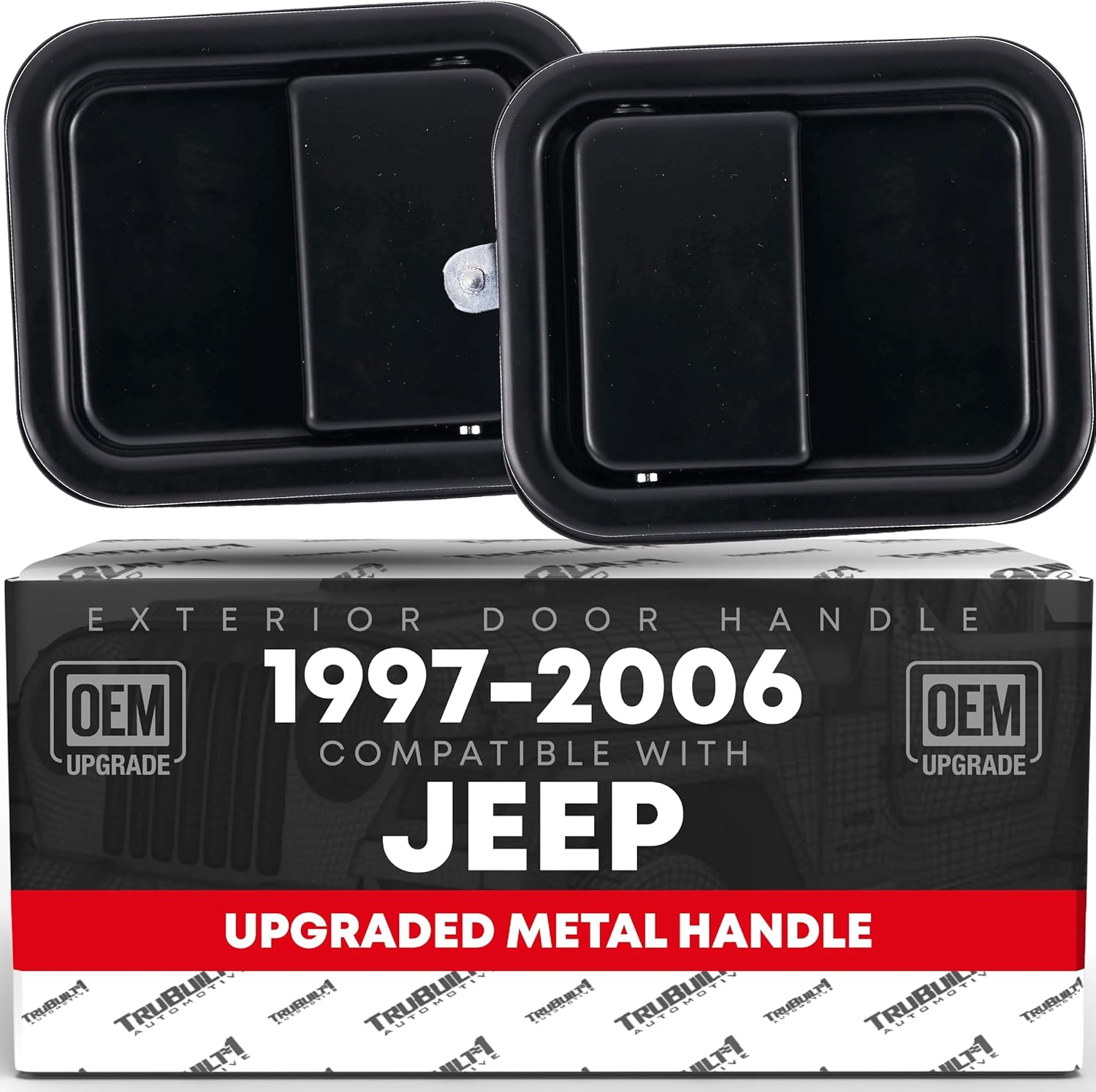 Exterior Door Handle Set for 1997-2006 Jeep Wrangler - Black