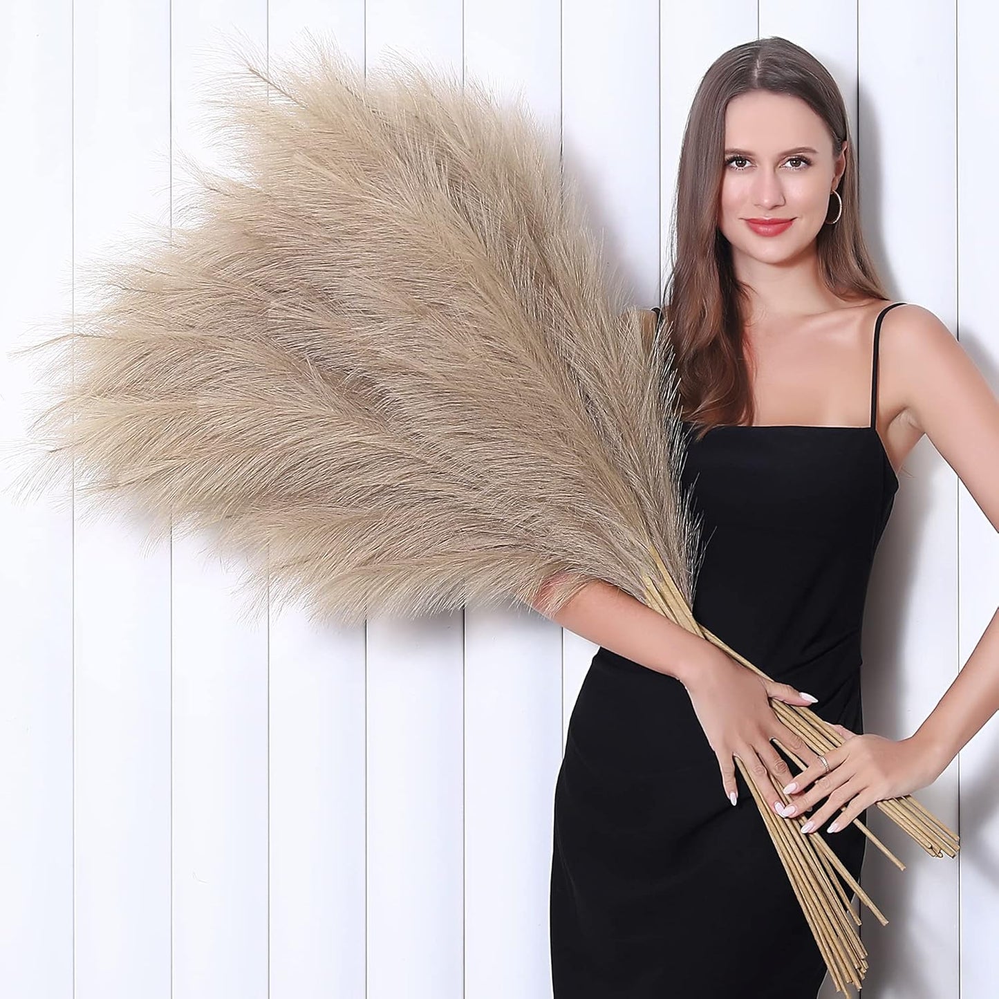 8 Pcs 45 inch Tall Faux Pampas Grass Decor for Home and Events