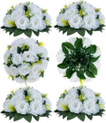 White Fake Flowers Centerpieces Flower Ball Set - Elegant Table Decor