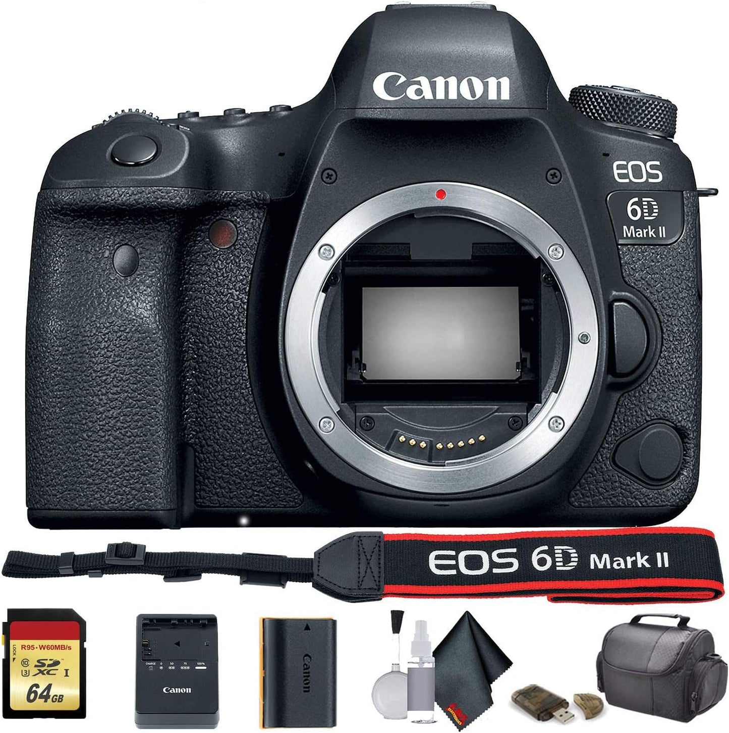 Canon EOS 6D Mark II DSLR Camera Starter Set for Enthusiasts