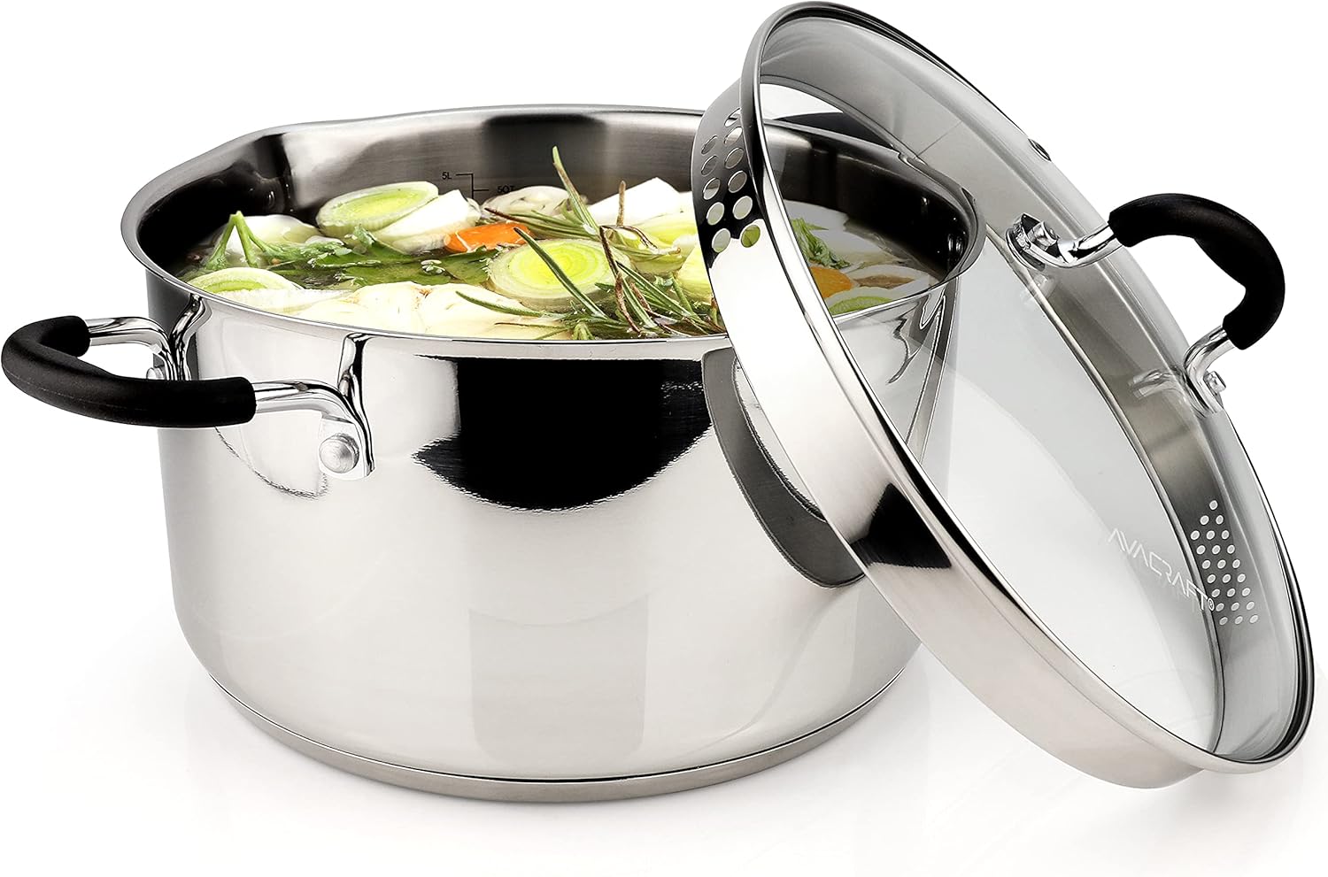AVACRAFT 6 Quart Stainless Steel Stockpot with Glass Lid Review