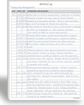Activity Log Notepad 60 Page Planning Pad - Track Time & Tasks