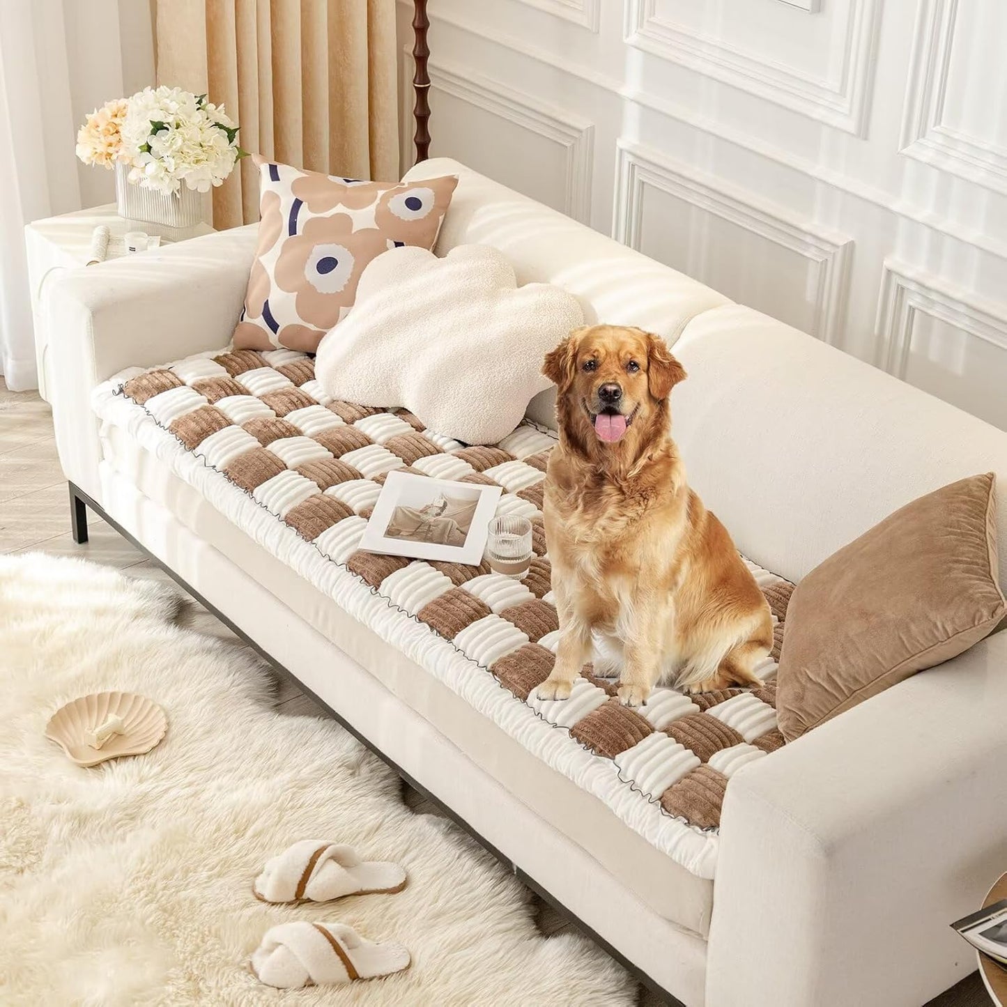 Dog Couch Cover Protector for Large Dogs, Washable & Soft