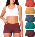 BAMBOO COOL Womens Boyshort Panties Seamless Underwear 5 Pack Jewelry
