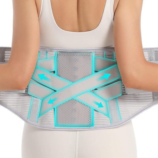 Back Brace for Lower Back Pain Relief - Adjustable Support Belt