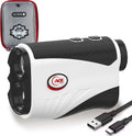 High Precision Golf Rangefinder - 7X Magnification, Flag Lock Vibration, Ace Drive