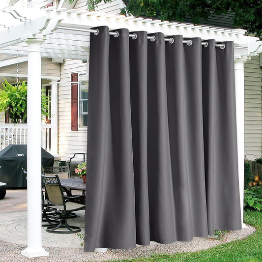 RYB HOME Pergola Curtains Outdoor - Waterproof Privacy Shades