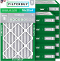 Filterbuy 16x25x4 Air Filter MERV 8 for Healthy Air Quality