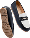 Women's Wide Loafers Cute Dressy Slip On Shoes - Comfortable Flats