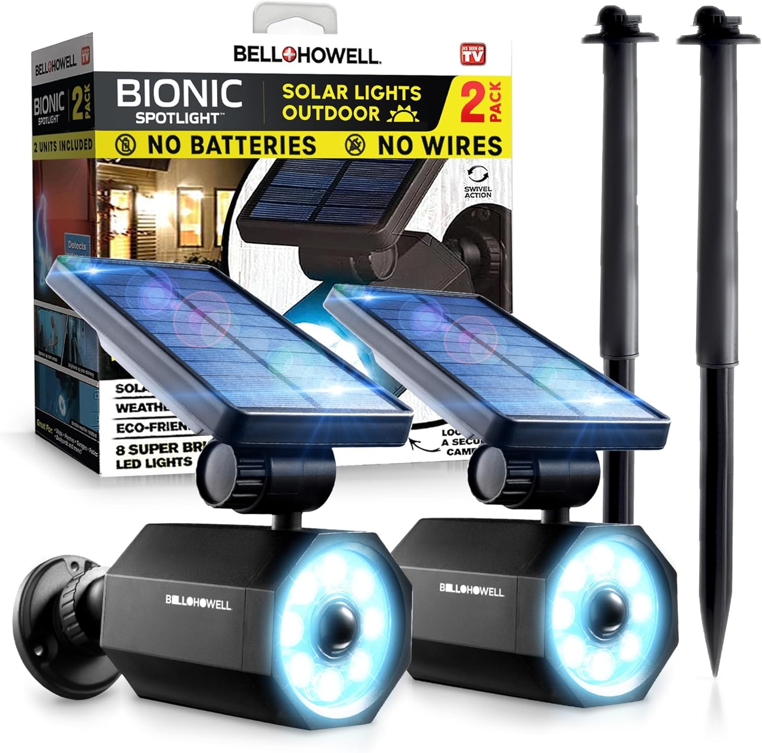 Bionic Spotlight LED Solar Lights for Outdoor Waterproof Use