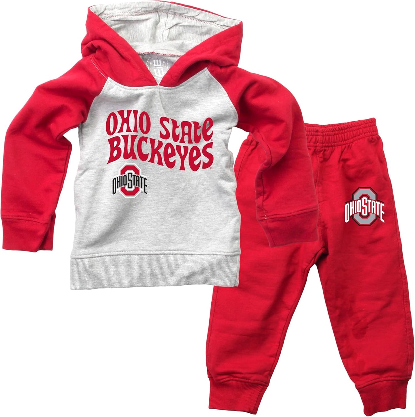 Wes and Willy Infant and Toddler College Pant and Hoodie Set