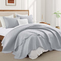 IR Imperial Rooms King Quilt Bedding Set - Reversible Embossed Comfort