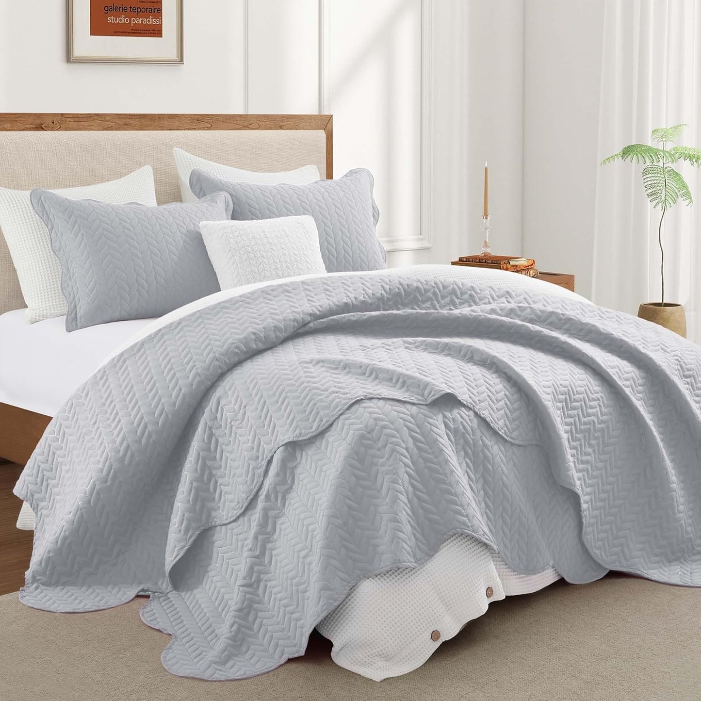 IR Imperial Rooms King Quilt Bedding Set for Luxurious Comfort