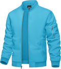 Men's Bomber Jacket Lightweight Windbreaker with Pockets - TACVASEN