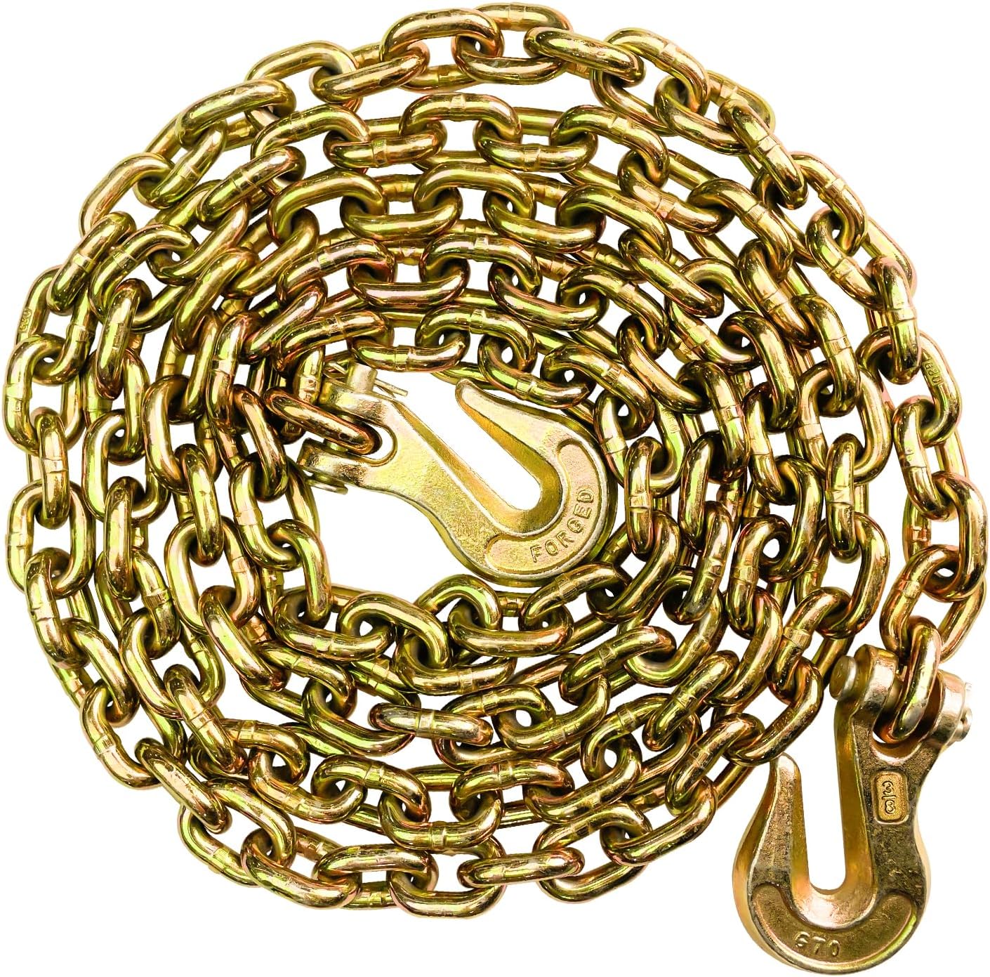 3/8 Chain Trailer Chains with Hooks for Heavy-Duty Use