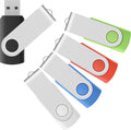Enfain 5-Pack 128GB USB 3.0 Flash Drives for Easy File Organization