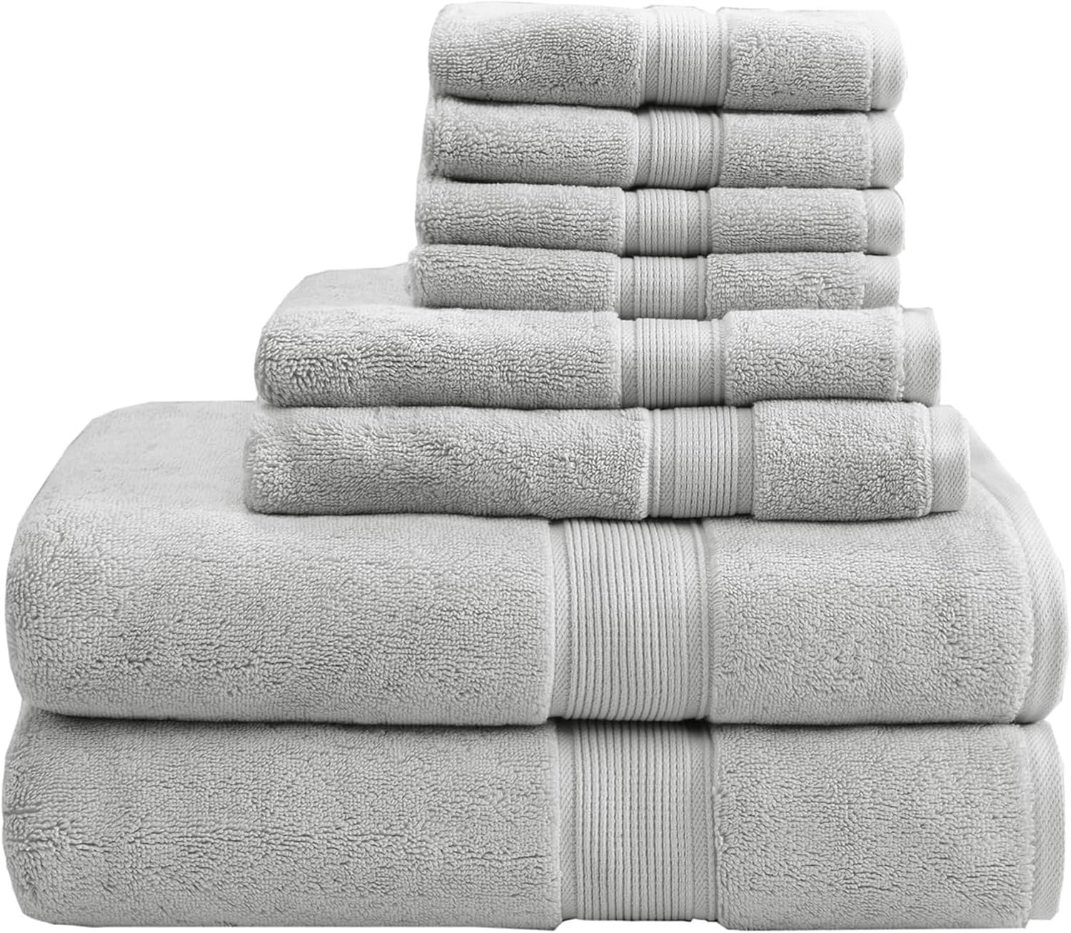 Luxurious 800GSM Cotton Bathroom Towel Set of 8 for Spa Quality