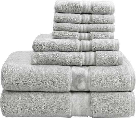 Luxurious 800GSM Cotton Bathroom Towel Set of 8 for Spa Quality