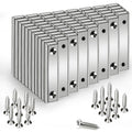 Neodymium Rectangular Pot Magnets 80lbs Pulling Force - 60 Pack