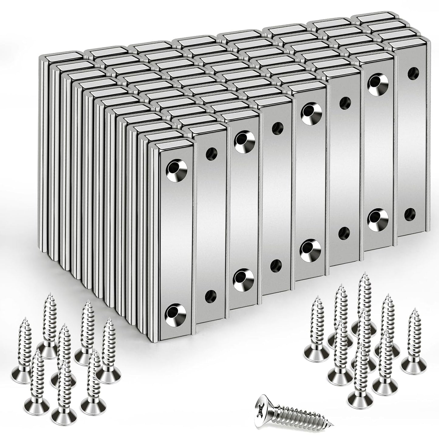 LOVIMAG Neodymium Rectangular Pot Magnets for Strong Holding