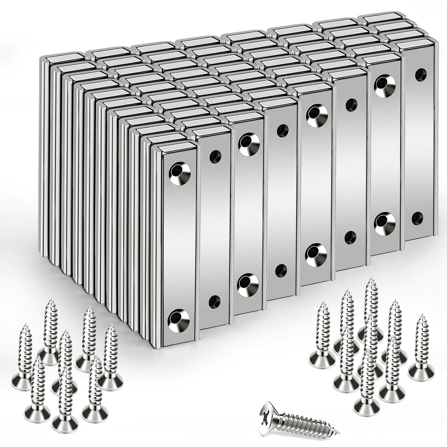 LOVIMAG Neodymium Rectangular Pot Magnets for Strong Holding