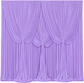 Lavender Backdrop Curtains 20ft x 12ft - Wrinkle Free Photo Drape