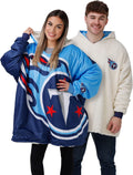 Reversible Sherpa Oversized Team Logo Hoodie for Fans - Warm & Soft