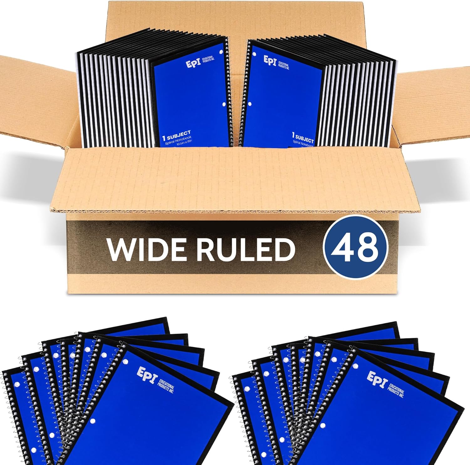 Durable 70-Sheet Spiral Notebook - 10.5 x 8 in - 35 characters