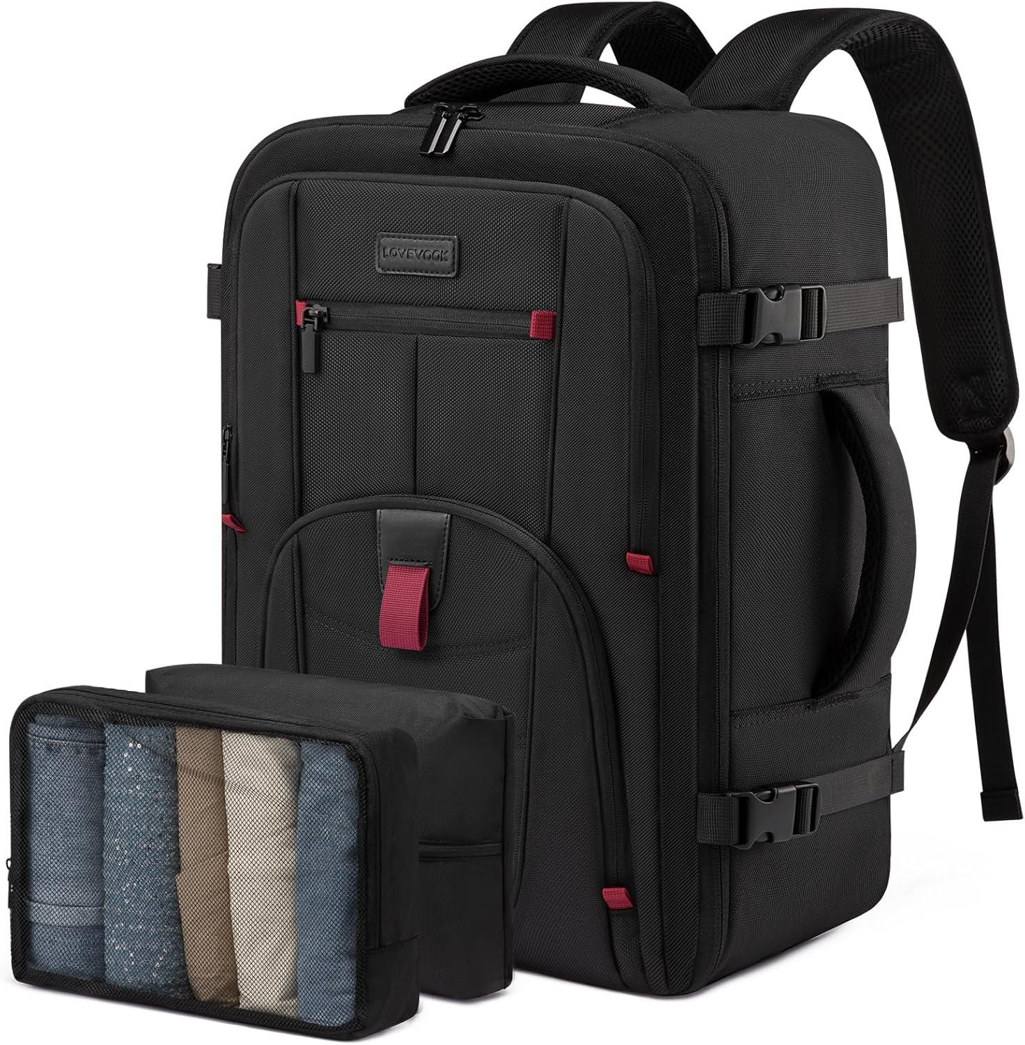 LOVEVOOK Travel Laptop Backpack for Men, 45L Large Carry On