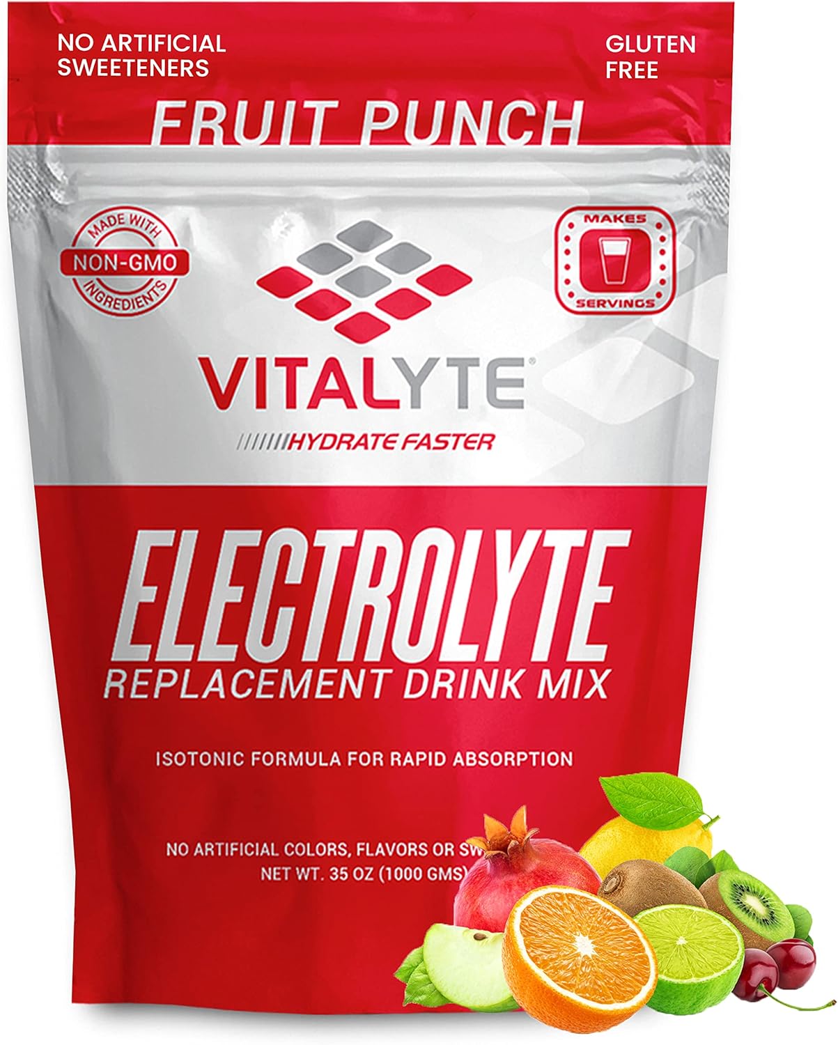 Vitalyte Electrolyte Powder Drink Mix for Rapid Hydration